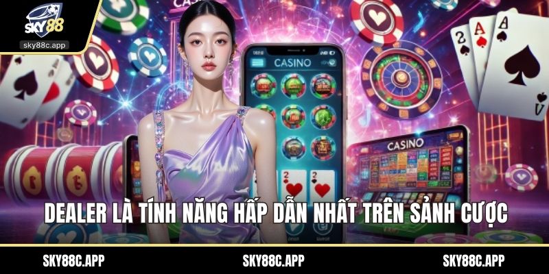 Dealer là tính năng hấp dẫn nhất trên sảnh cược